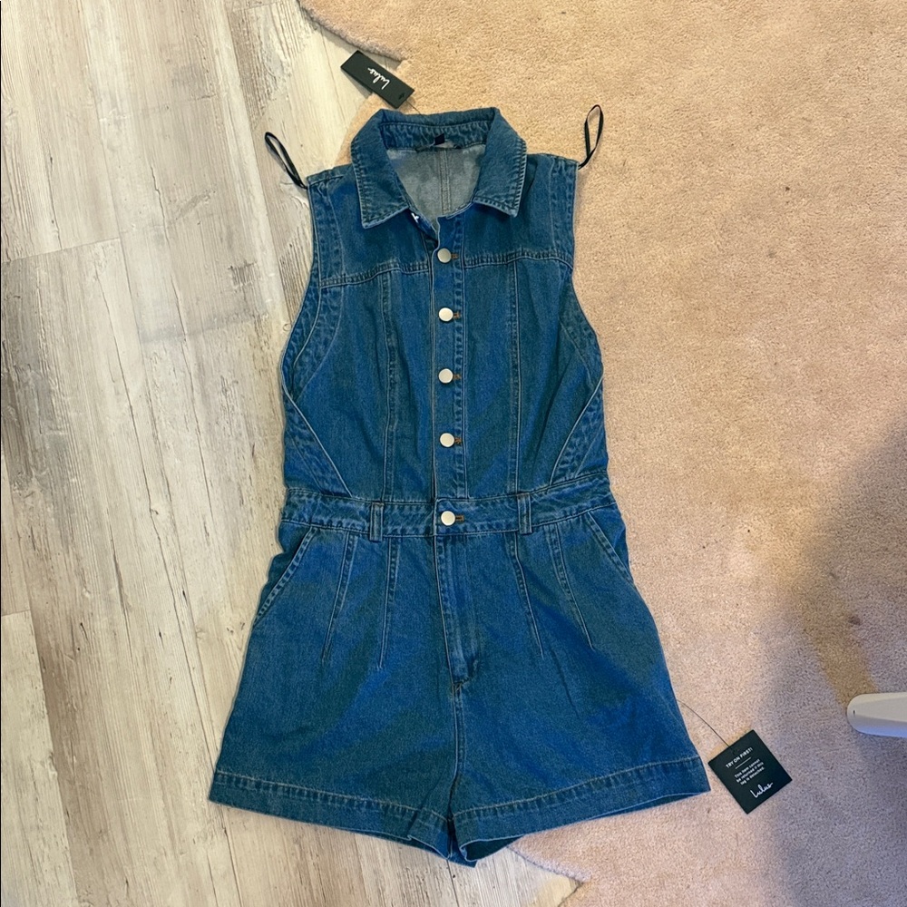 Lulu denim romper new with tags